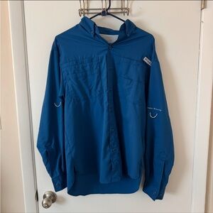 Columbia PFG Fishing Shirt Men’s medium Blue